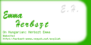 emma herbszt business card